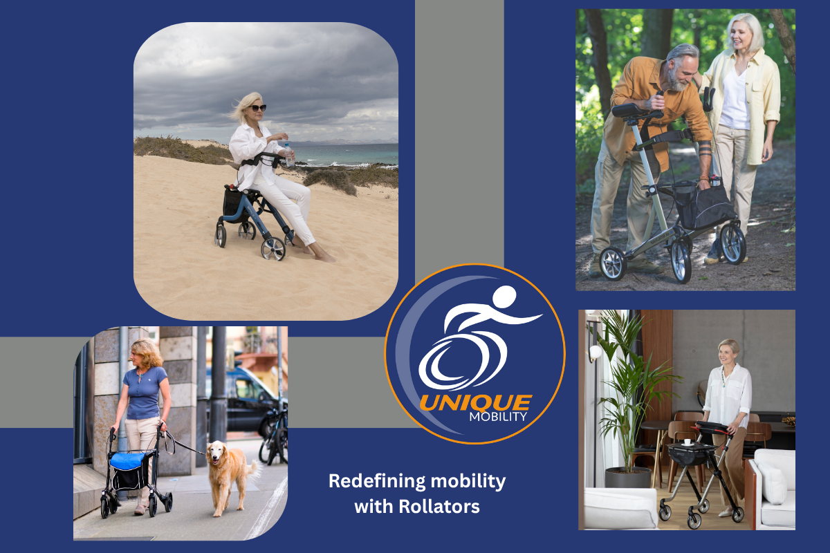Unique Rollators Which rollator is your perfect match? Unique Mobility answer your comm ...