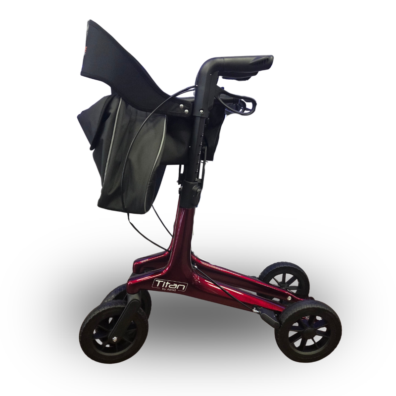 Able2 Titan Carbon Fibre Lightweight Rollator – Easy Use - Unique Mobility