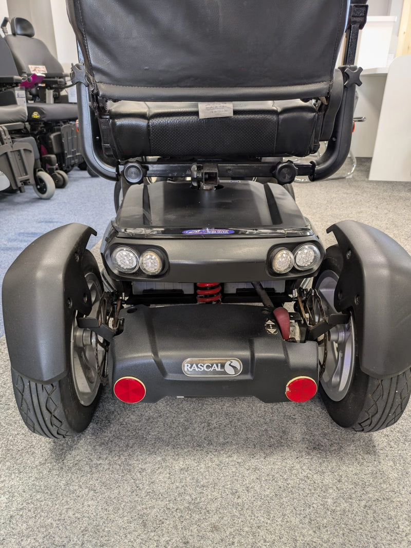 Used-Approved Rascal Vision Class 3 Scooter in Black. Back Detail