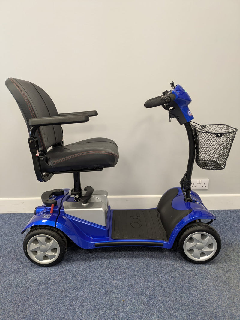 Kymco Midi Used Approved Scooter Blue. Side View