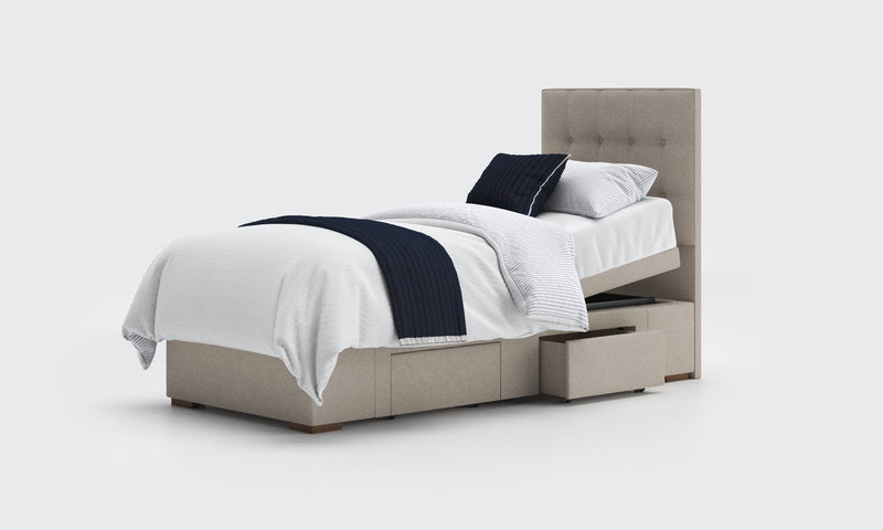 Opera Motion Divan Adjustable Bed in Linen