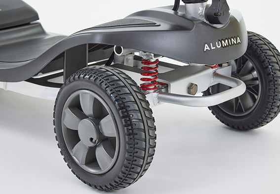 Alumina Scooter Suspension detail. For a smoother ride!