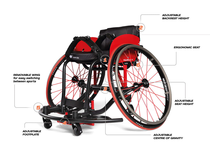 RGK All-Star A2 Multi-Sports Wheelchair