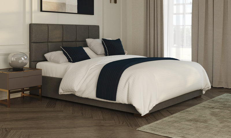 Opera Hagen Dual Adjustable bed. Dressed with bedding in a stylish room