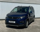 Blue Peugeot Rifter Wheelchair Accessible Vehicle