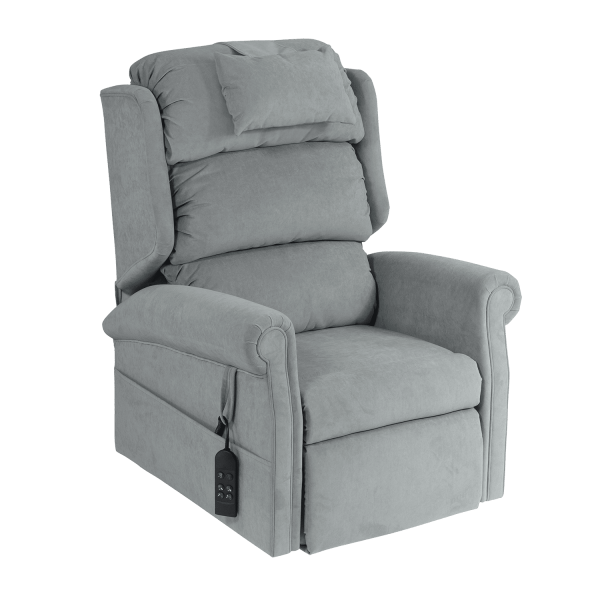 Grey Royal Waterfall recliner chair  on a white background