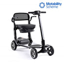Sterling S50 Carbon 13kg ultra light folding scooter available on the Motability Scheme