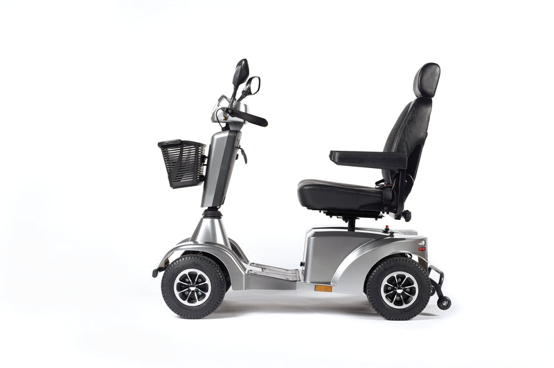 S700 Scooter in Silver. Side View