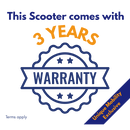 Rascal Vortex Class 3 scooter with 28st capacity and 3 year warranty