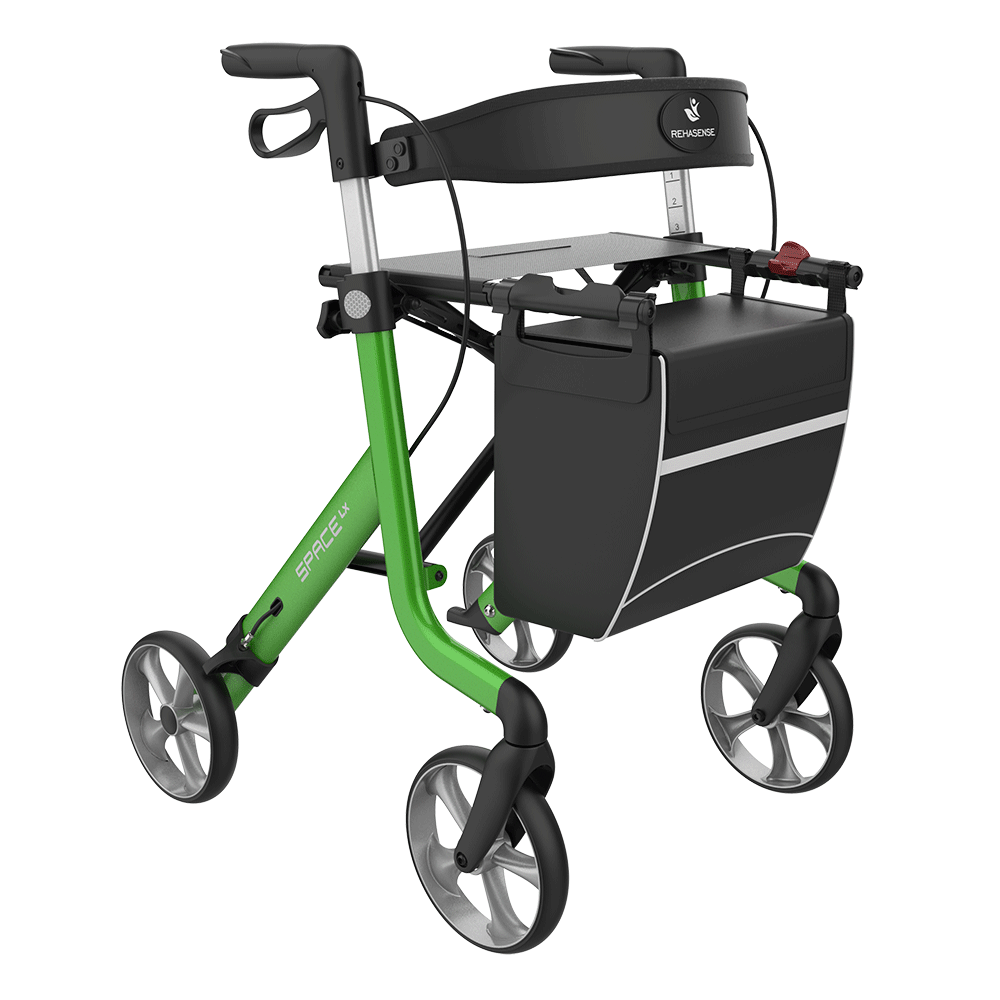 Space LX Rollator with lidded bag - Unique Mobility