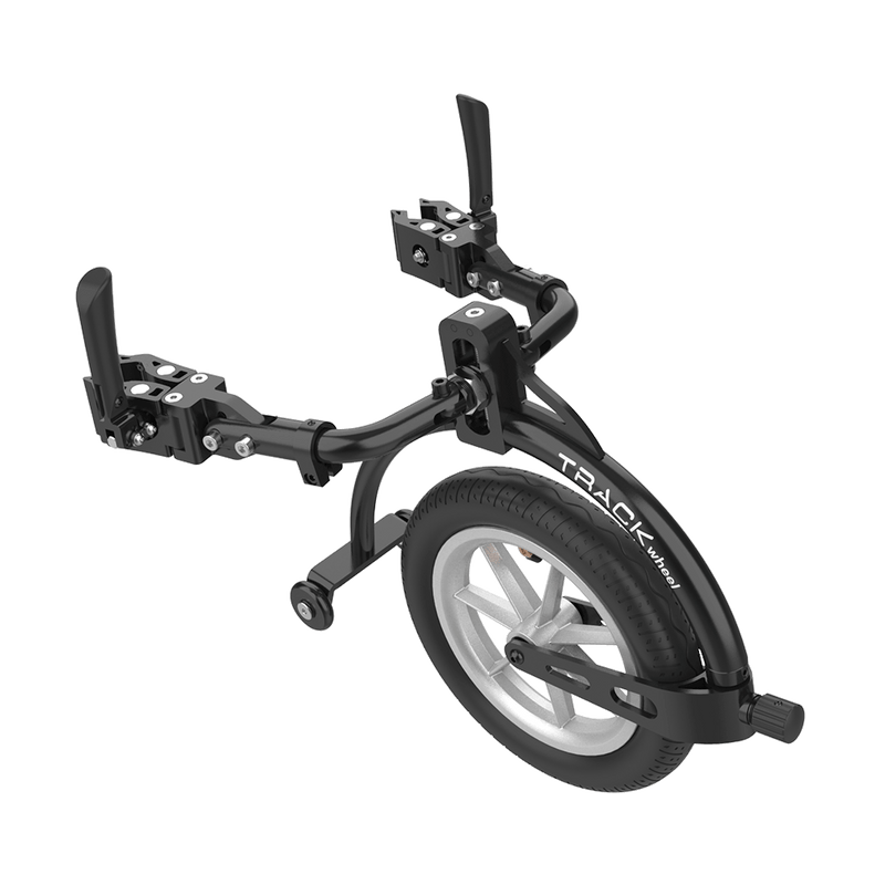 Trackwheel Active Wheelchair Front Wheel Accessory (Double Arm for folding wheelchairs)