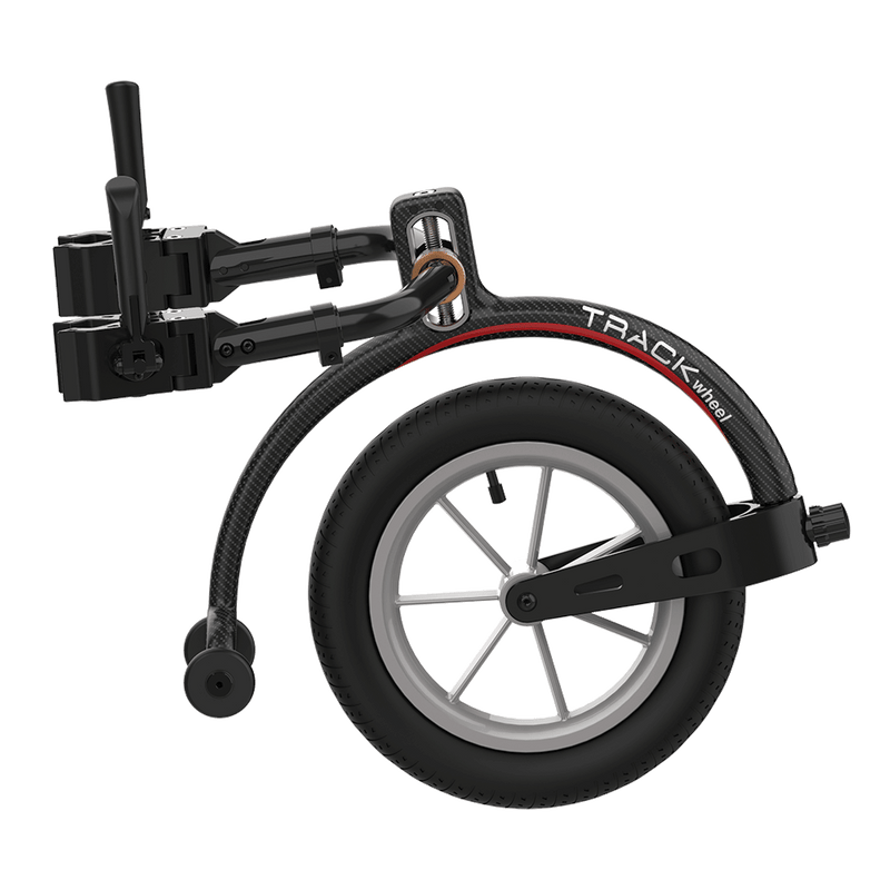 Trackwheel Active Wheelchair Front Wheel Accessory (Double Arm for folding wheelchairs)