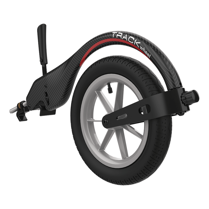 Trackwheel Active Wheelchair Front Wheel Accessory (Single Arm for rigid wheelchairs)