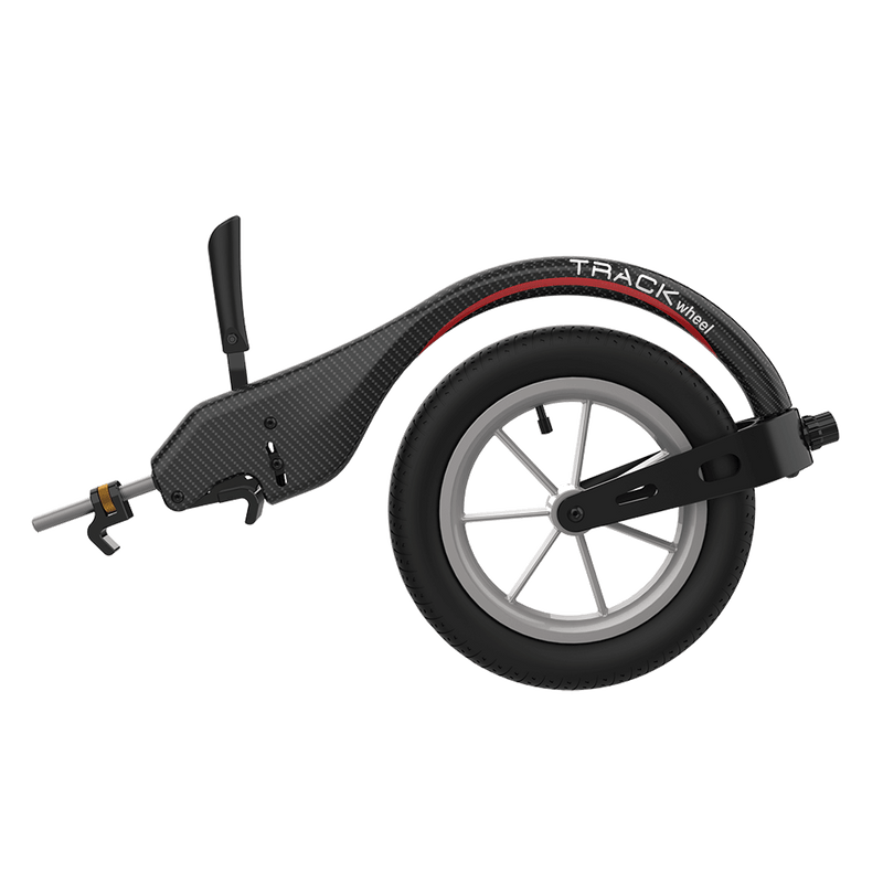 Trackwheel Active Wheelchair Front Wheel Accessory (Single Arm for rigid wheelchairs)