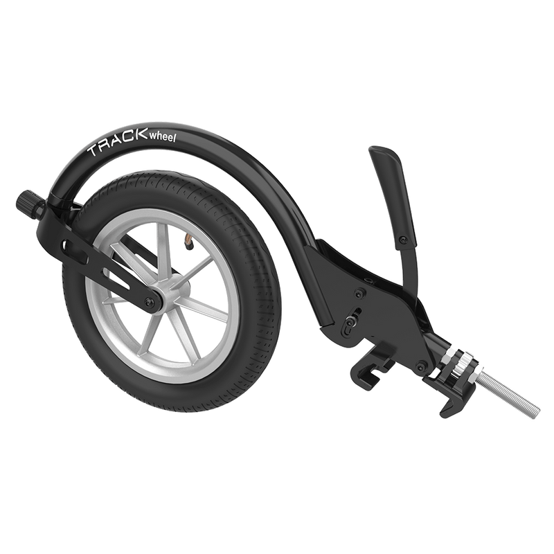 Trackwheel Active Wheelchair Front Wheel Accessory (Single Arm for rigid wheelchairs)