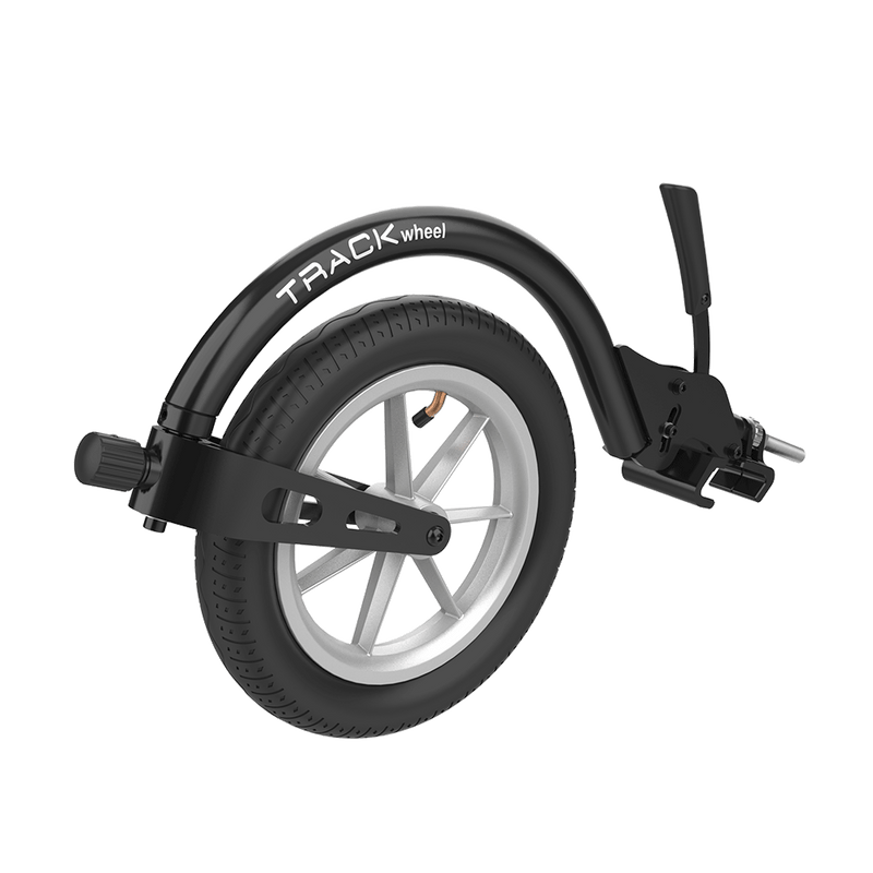 Trackwheel Active Wheelchair Front Wheel Accessory (Single Arm for rigid wheelchairs)