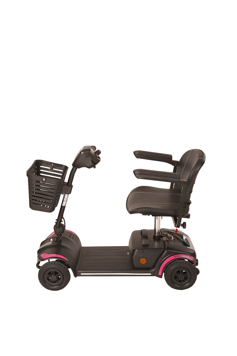 VelumiLi Mobility Scooter Pink Side view